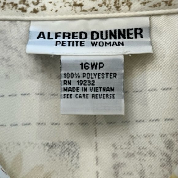 Alfred Dunner Jacket 16WP Floral Zip Up Lightweight Sunflower Beaded COTTAGECORE - Picture 10 of 10